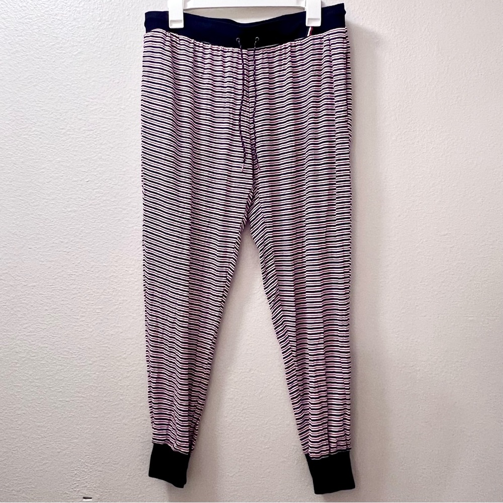 Tommy Hilfiger Women’s Pull On Pajama Lounge Pants Red White Blue Large
